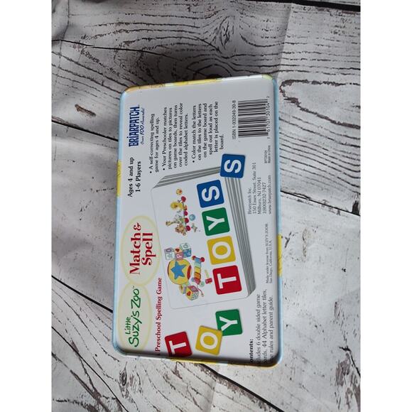 Little Suzy's Match & Spell Spelling Game Factory Sealed Keepsake Tin - Picture 2 of 3